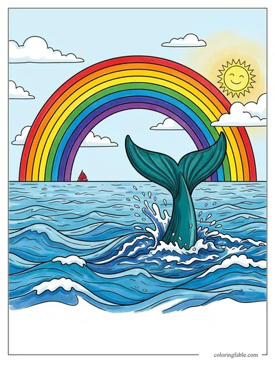 Colored example of this coloring page