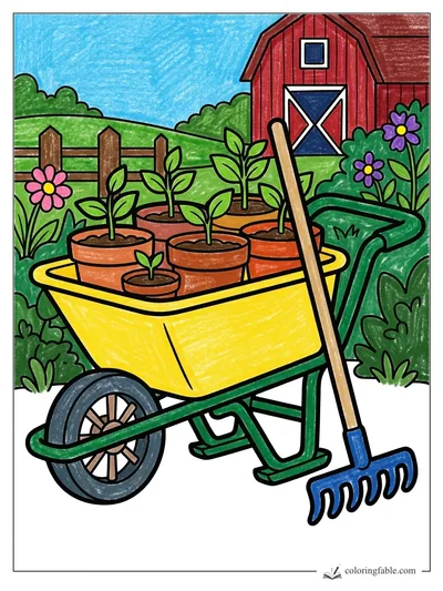 Colored example of this coloring page