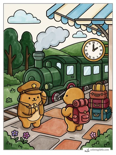 Colored example of this coloring page