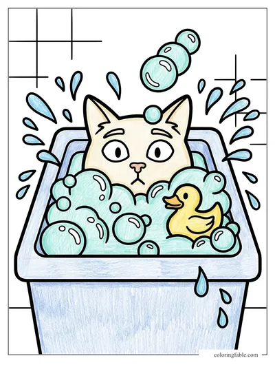Colored example of this coloring page
