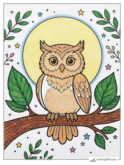 Colored example of this coloring page
