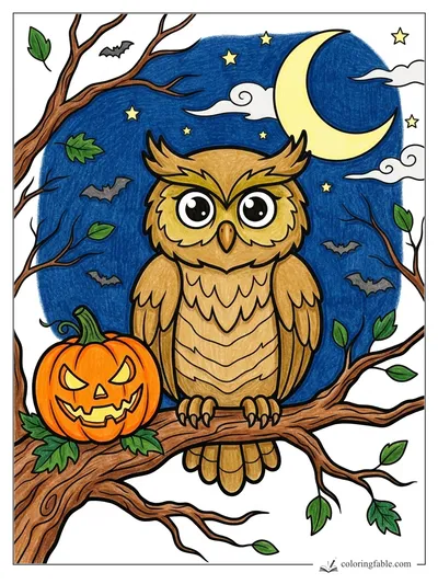 Colored example of this coloring page