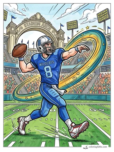 Colored example of this coloring page