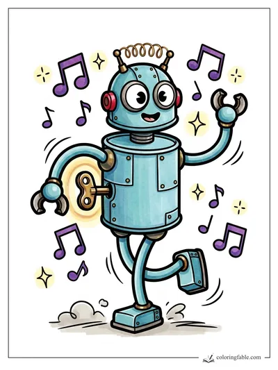 Colored example of this coloring page