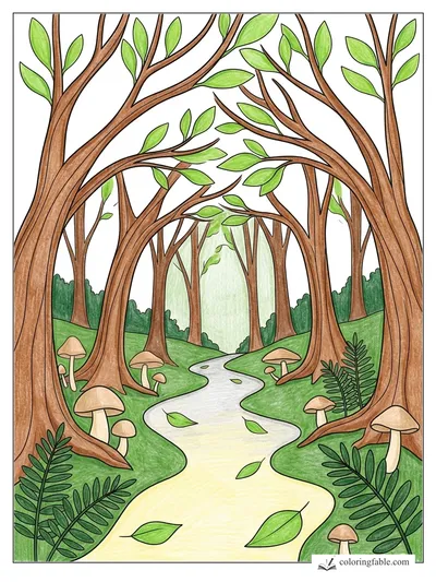 Colored example of this coloring page