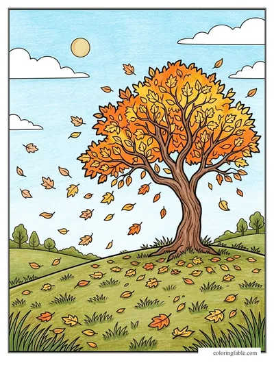 Colored example of this coloring page
