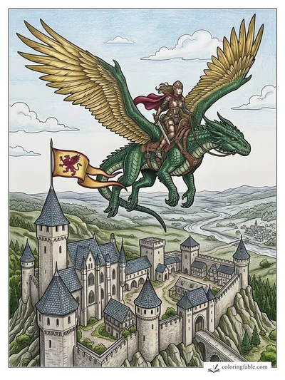 Colored example of this coloring page