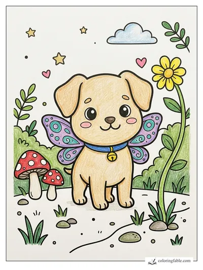 Colored example of this coloring page