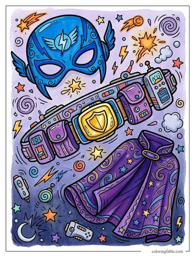 Colored example of this coloring page