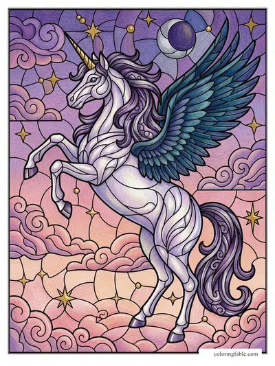 Colored example of this coloring page