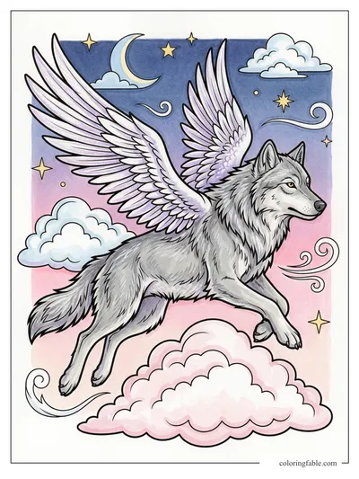 Colored example of this coloring page