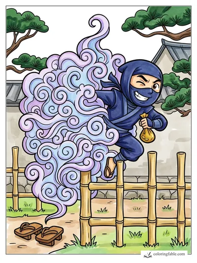 Colored example of this coloring page