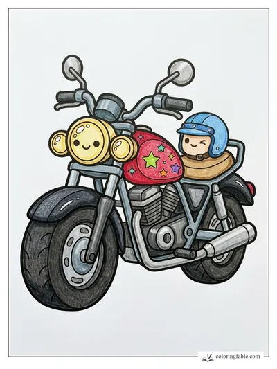 Colored example of this coloring page