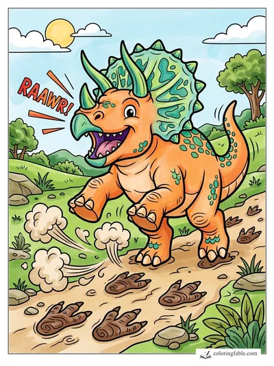 Colored example of this coloring page