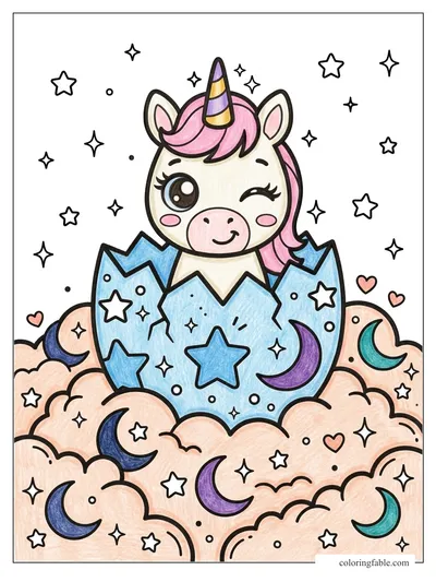Colored example of this coloring page