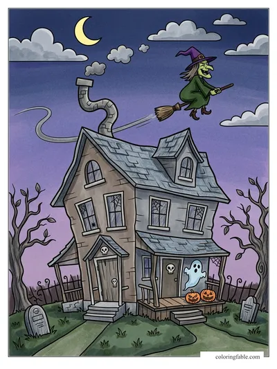 Colored example of this coloring page