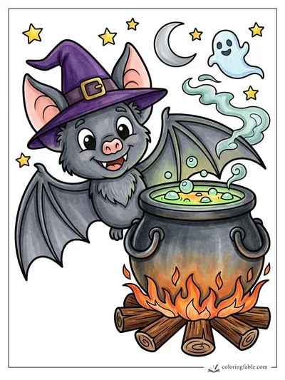 Colored example of this coloring page