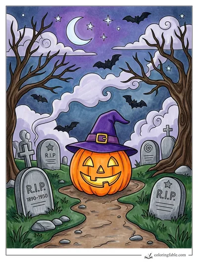 Colored example of this coloring page