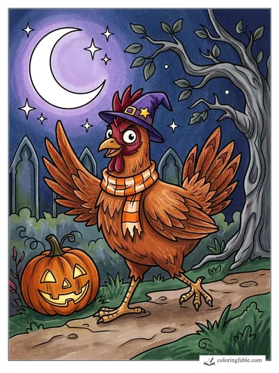 Colored example of this coloring page