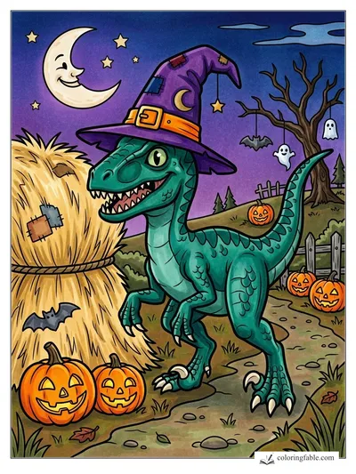 Colored example of this coloring page