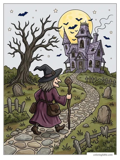 Colored example of this coloring page