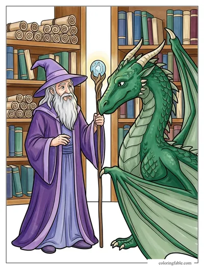 Colored example of this coloring page