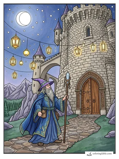 Colored example of this coloring page