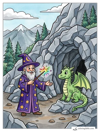 Colored example of this coloring page
