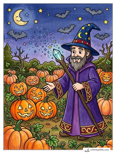 Colored example of this coloring page