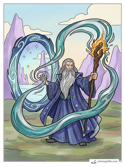 Colored example of this coloring page