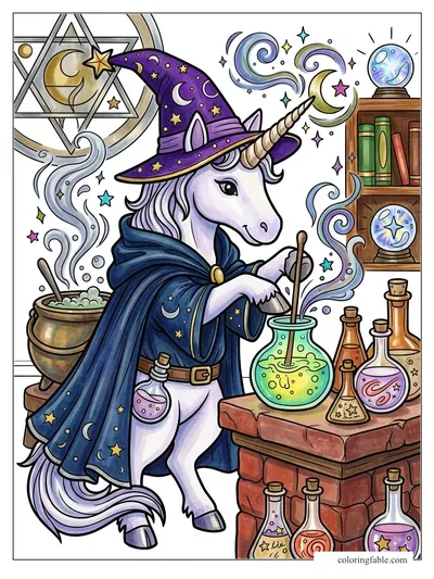 Colored example of this coloring page