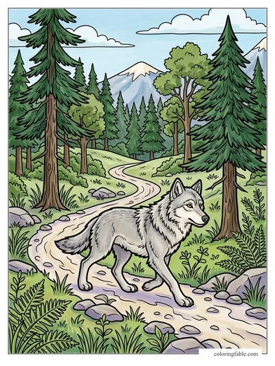 Colored example of this coloring page