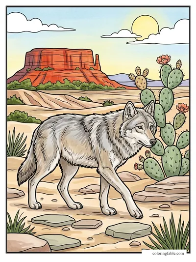 Colored example of this coloring page