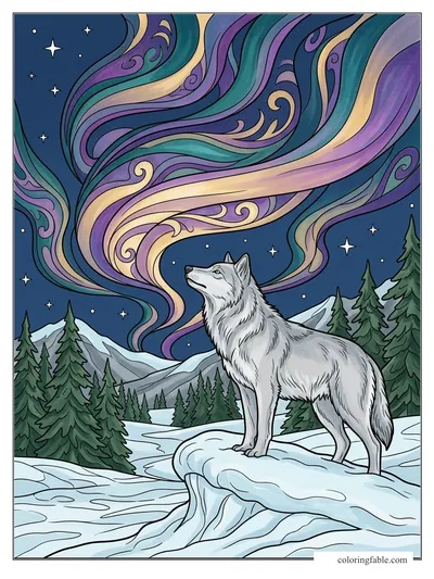 Colored example of this coloring page