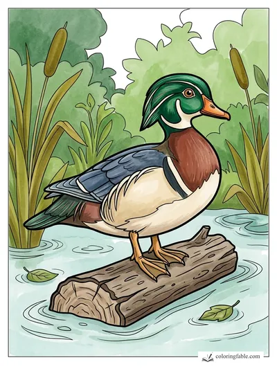 Colored example of this coloring page
