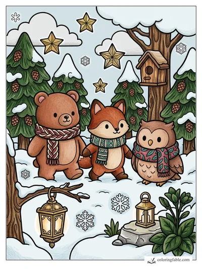 Colored example of this coloring page