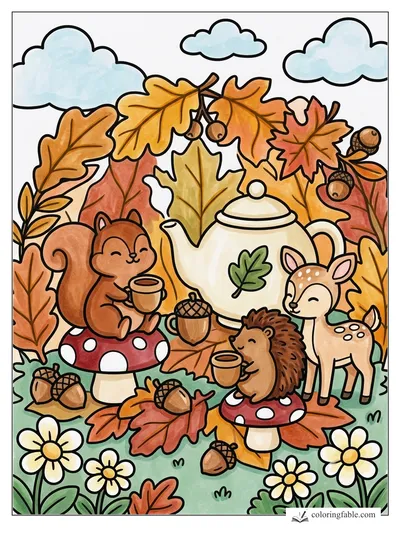 Colored example of this coloring page