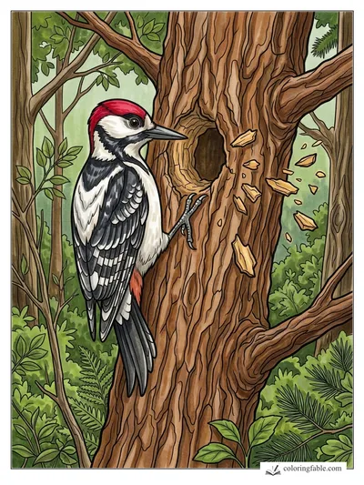 Colored example of this coloring page