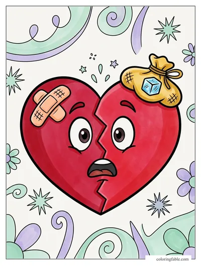 Colored example of this coloring page