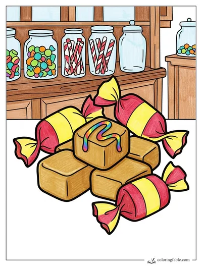 Colored example of this coloring page