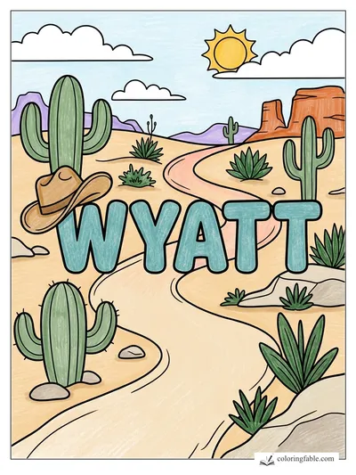 Colored example of this coloring page