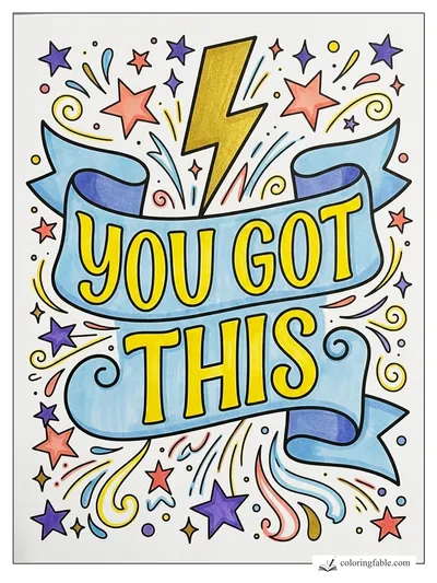 Colored example of this coloring page
