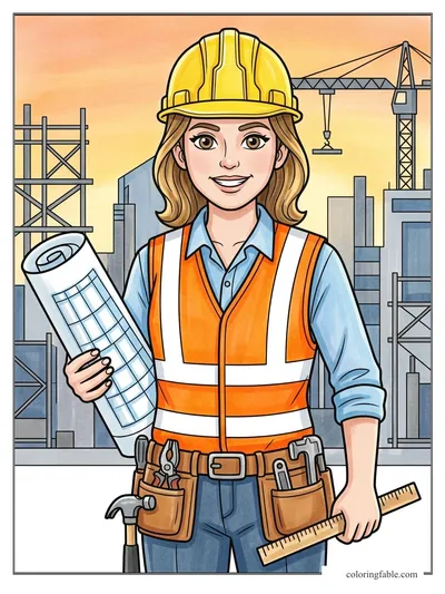 Colored example of this coloring page