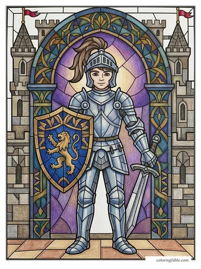 Colored example of this coloring page