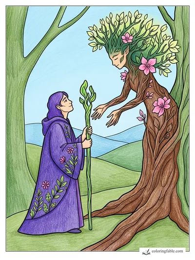 Colored example of this coloring page