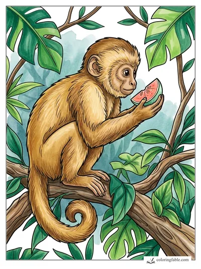 Colored example of this coloring page