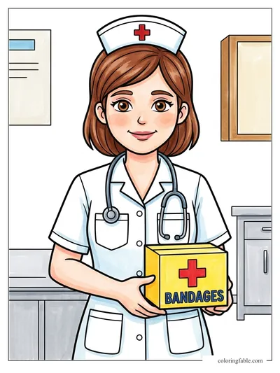 Colored example of this coloring page