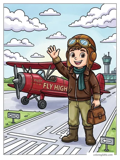 Colored example of this coloring page