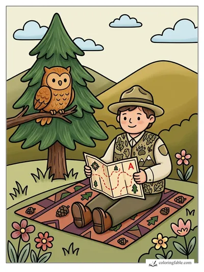 Colored example of this coloring page