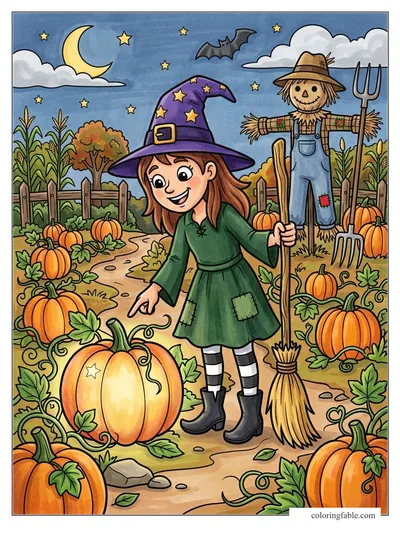 Colored example of this coloring page